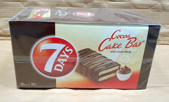 7 DAYS Cocoa Cake Bar with cocoa filling 32g