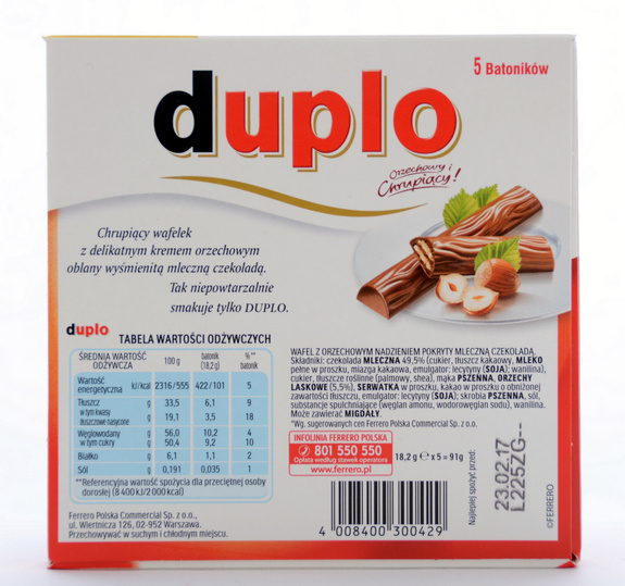 Duplo 91 g (5 x 18,2 g) T5