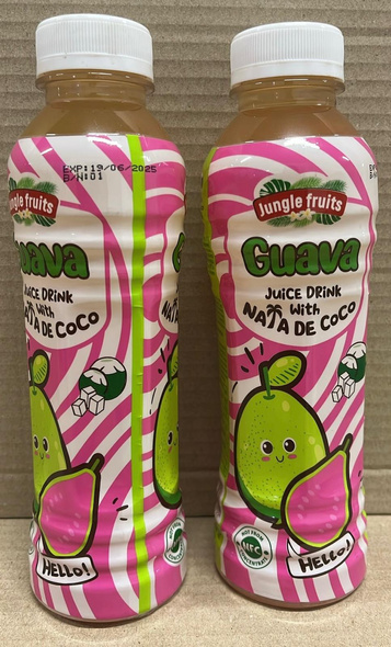 Jungle fruits Guava Juice Drink with Nata de Coco 450 ml 