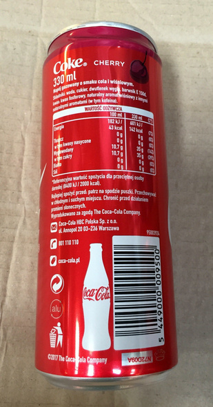 Coca Cola Cherry CAN 330 ml 