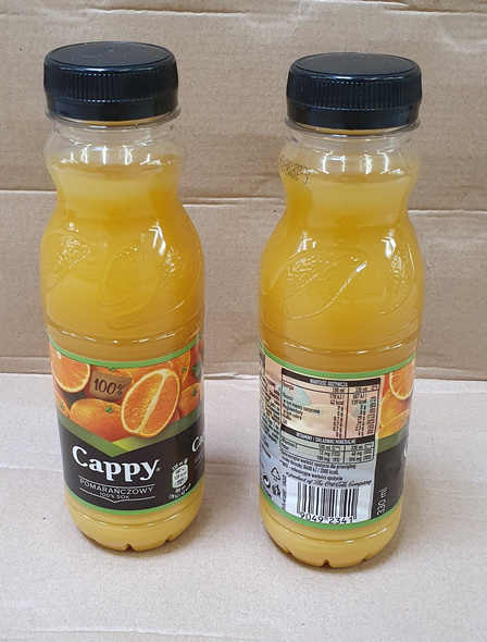 CAPPY JUICE ORANGE 0,33L 