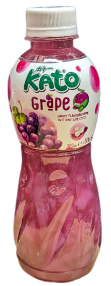 KATO DRINK WITH COCONUT JELLY PIECES NATA DE COCO 320 ML Grape