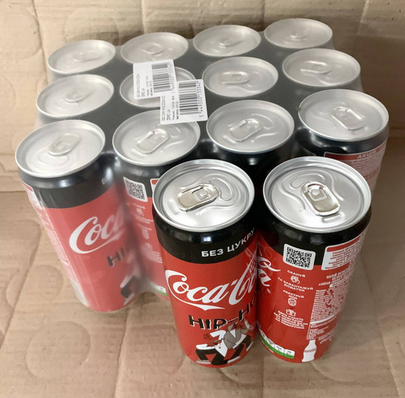 Coca Cola Zero 330 ml SLEEK (12) origin UKR