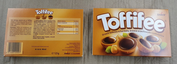 Toffifee 125g (15 sztuk)