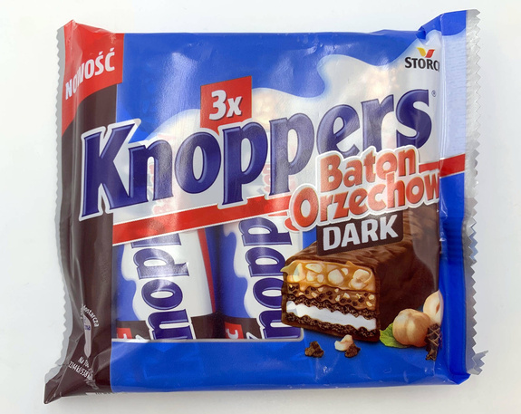 Knoppers 120g (3 x 40 g) Peanuts Dark