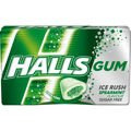 Halls Gum Ice Rush Spearmint Flavour Sugar Free 18 g