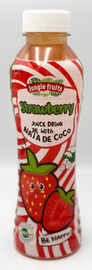 Jungle fruits Strawberry Juice Drink with Nata de Coco 450 ml