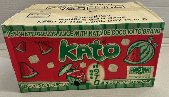 KATO DRINK WITH COCONUT JELLY PIECES NATA DE COCO 320 ML Watermelon