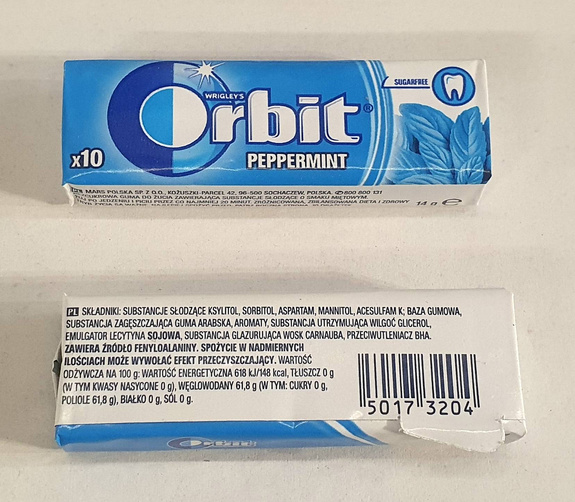 Orbit Peppermint x10 