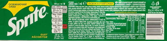  Sprite 0,5 L (12) origin UKR