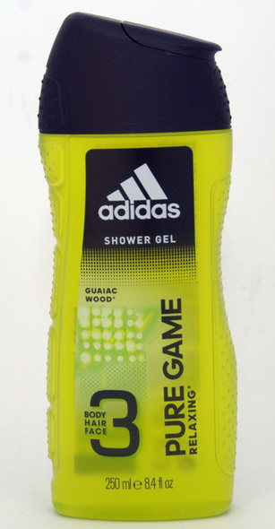 Adidas Pure Game 250 ml Shower Gel & Adidas After Sport 250 ml Shower Gel & Adidas Arena Edition 250 ml Shower Gel 