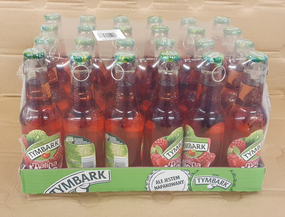 Tymbark Raspberry Mint Glass Bottle 250 ml