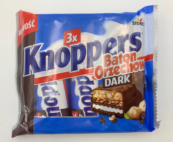 Knoppers 120g (3 x 40 g)  Baton Orzechowy Dark