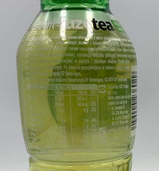 FUZETEA Green Ice Tea Lime Mint  PET 500 ml 