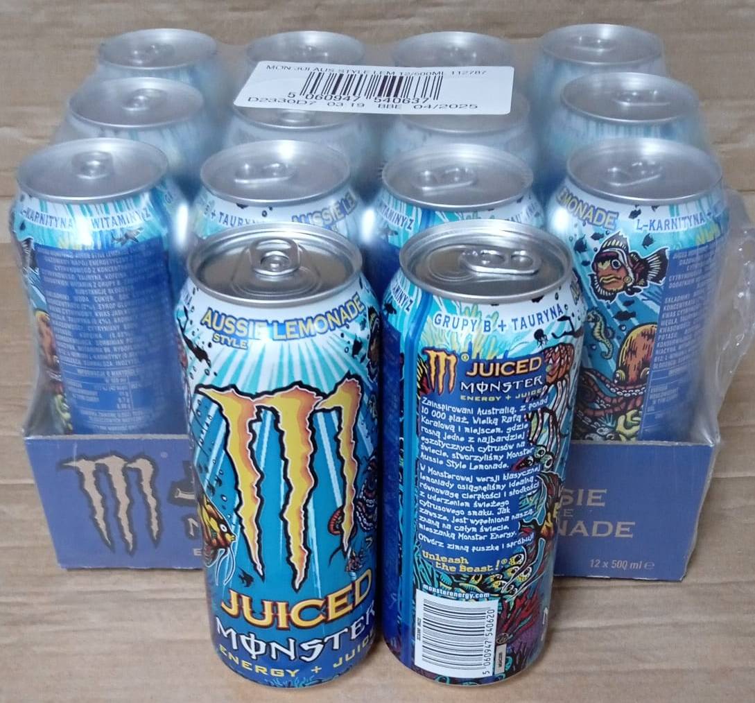 Monster Aussie Lemonade 500 Ml Napoje Energetyczne Monster Oferta Marki Monster Oferta 0525