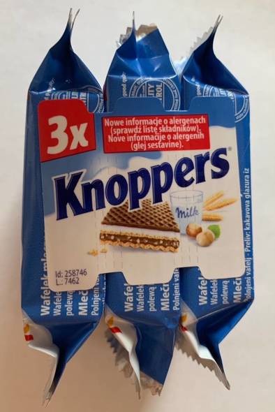 Knoppers 75g (25gx3)