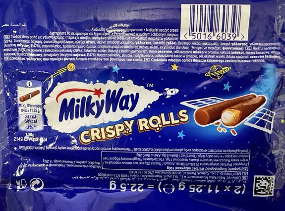 Milky Way Crispry Rolls  22,5 g 