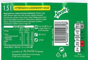 Sprite PET 1,5 L